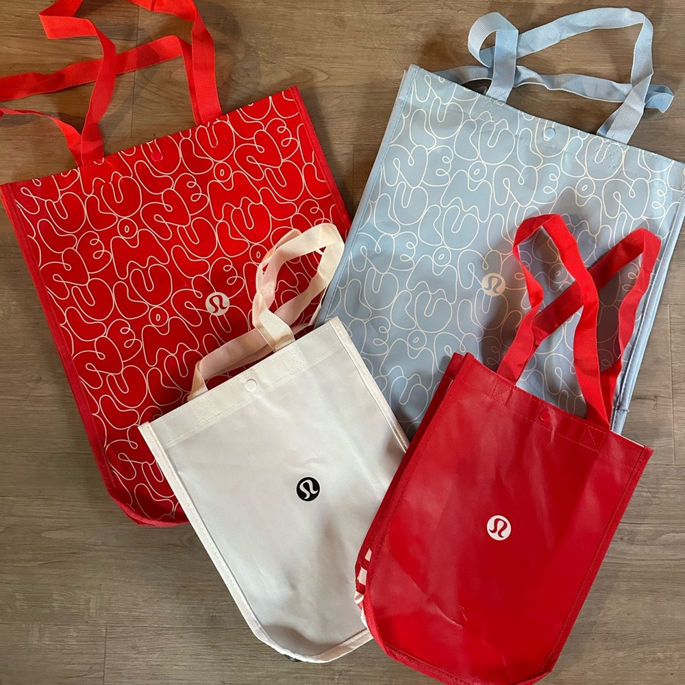 Lululemon Reusable Tote Bags Set